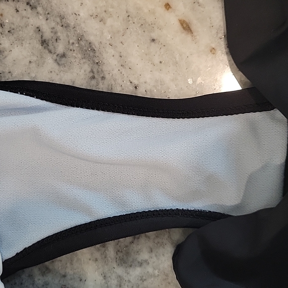 Nike swim.  Blacke white red. Sporty full bottom bikini bottoms 8 - Picture 7 of 7